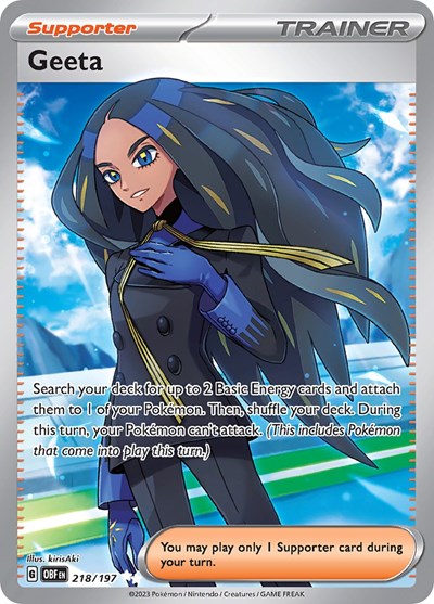 Geeta - (218/197) - SV03: Obsidian Flames - (Ultra Rare)