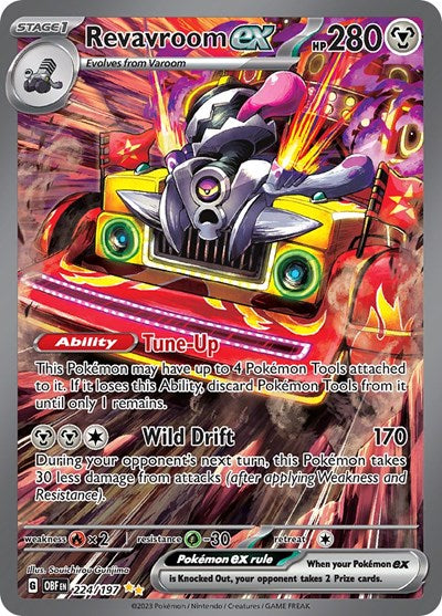 Revavroom ex - (224/197) - SV03: Obsidian Flames - (Special Illustration Rare)