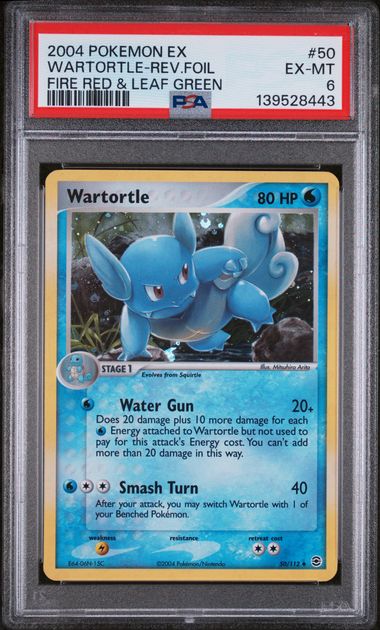 PSA 6 - Fire Red & Leaf Green - Wartortle Reverse Holo