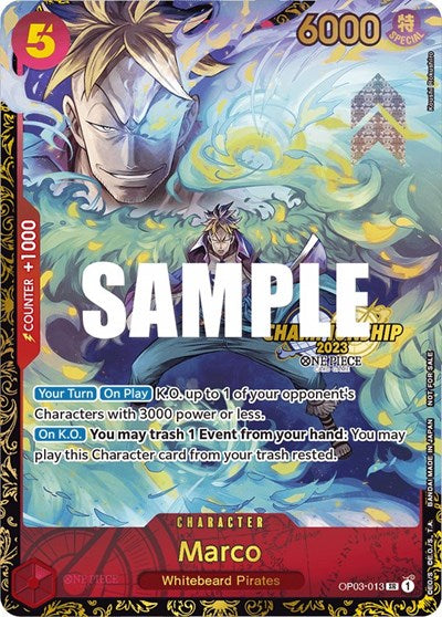 Marco (Championship 2023) - (OP03-013) - One Piece Promotion Cards - (Promo)