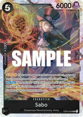 Sabo - (OP04-083) - Kingdoms of Intrigue - (Super Rare)