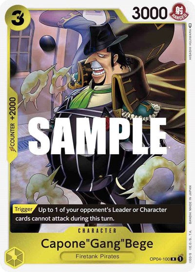 Capone"Gang"Bege - (OP04-100) - Kingdoms of Intrigue - (Rare)