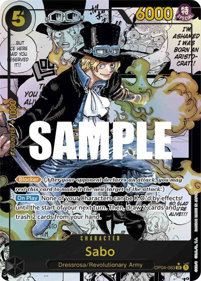 Sabo - (OP04-083) - Kingdoms of Intrigue - (Super Rare)