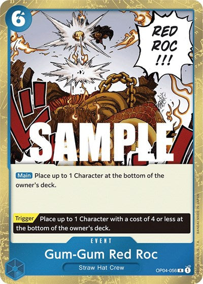 Gum-Gum Red Roc - (OP04-056) - Kingdoms of Intrigue - (Rare)