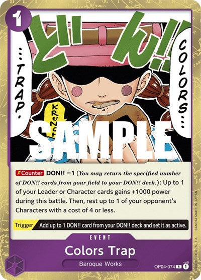 Colors Trap - (OP04-074) - Kingdoms of Intrigue - (Rare)