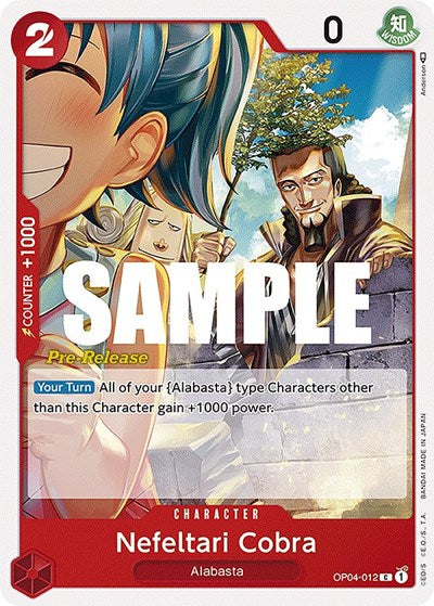 Nefeltari Cobra - (OP04-012) - Kingdoms of Intrigue Pre-Release Cards - (Common)