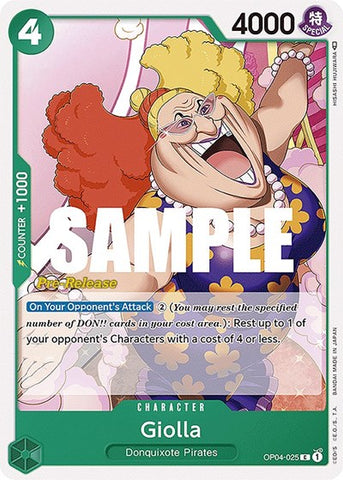 Giolla - (OP04-025) - Kingdoms of Intrigue Pre-Release Cards - (Common)