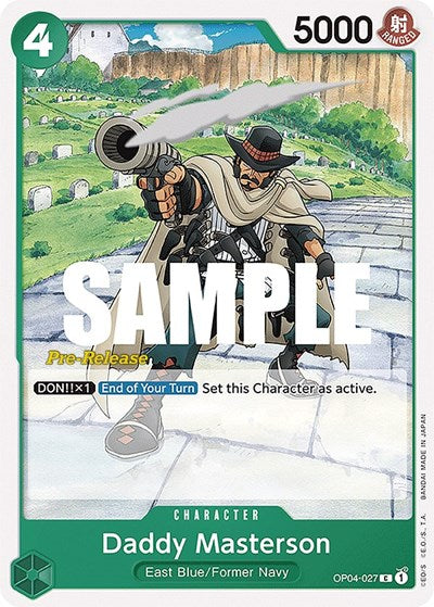 Daddy Masterson - (OP04-027) - Kingdoms of Intrigue Pre-Release Cards - (Common)