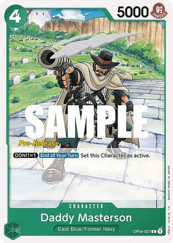 Daddy Masterson - (OP04-027) - Kingdoms of Intrigue Pre-Release Cards - (Common)