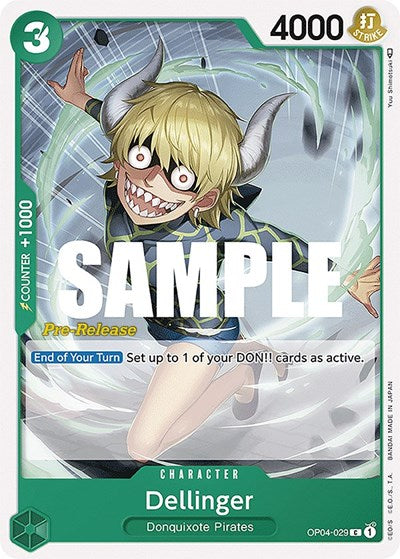 Dellinger - (OP04-029) - Kingdoms of Intrigue Pre-Release Cards - (Common)