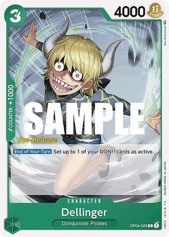 Dellinger - (OP04-029) - Kingdoms of Intrigue Pre-Release Cards - (Common)