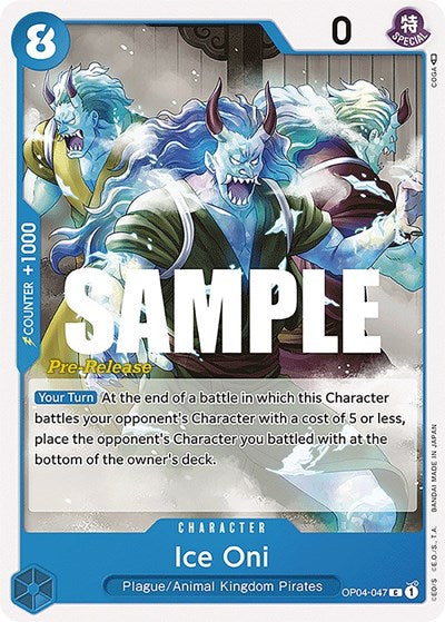 Ice Oni - (OP04-047) - Kingdoms of Intrigue Pre-Release Cards - (Common)
