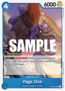Page One - (OP04-053) - Kingdoms of Intrigue Pre-Release Cards - (Uncommon)
