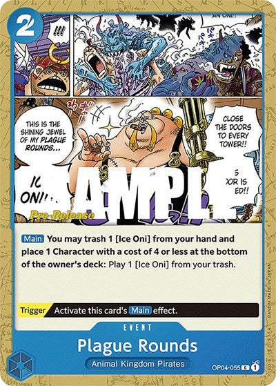 Plague Rounds - (OP04-055) - Kingdoms of Intrigue Pre-Release Cards - (Common)