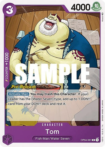 Tom - (OP04-061) - Kingdoms of Intrigue Pre-Release Cards - (Common)