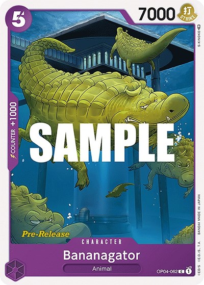 Bananagator - (OP04-062) - Kingdoms of Intrigue Pre-Release Cards - (Common)
