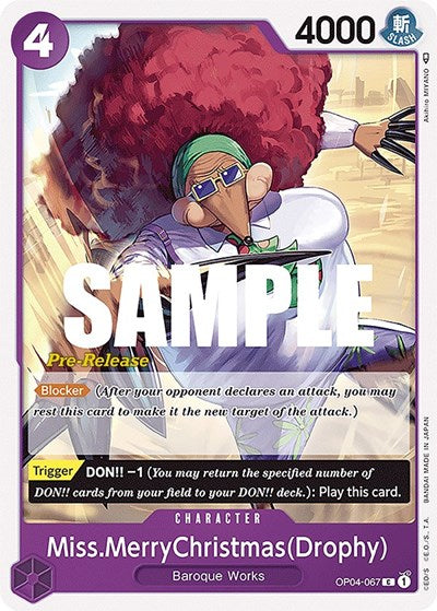 Miss.MerryChristmas(Drophy) - (OP04-067) - Kingdoms of Intrigue Pre-Release Cards - (Common)