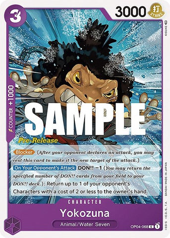 Yokozuna - (OP04-068) - Kingdoms of Intrigue Pre-Release Cards - (Common)