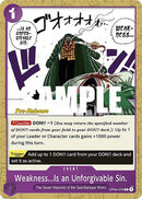 Weakness...Is an Unforgivable Sin. - (OP04-076) - Kingdoms of Intrigue Pre-Release Cards - (Common)