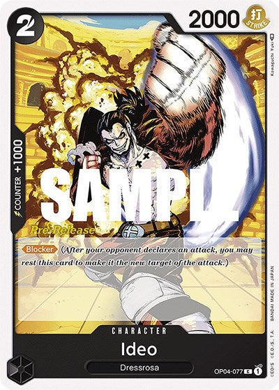 Ideo - (OP04-077) - Kingdoms of Intrigue Pre-Release Cards - (Common)