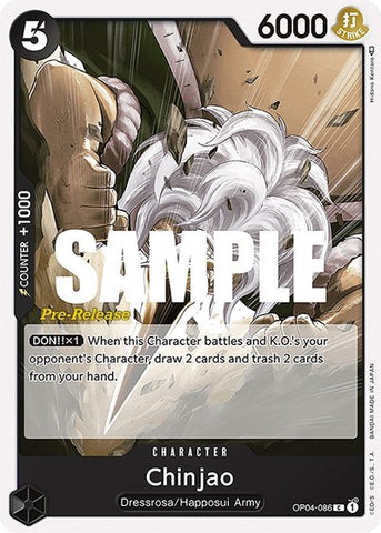 Chinjao - (OP04-086) - Kingdoms of Intrigue Pre-Release Cards - (Common)