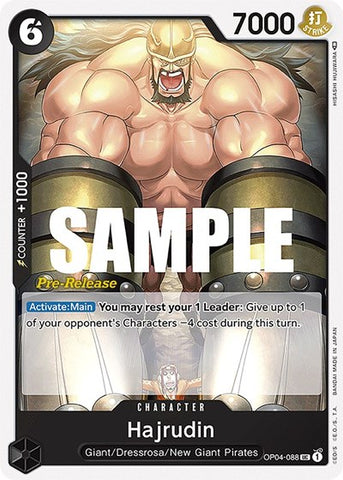 Hajrudin - (OP04-088) - Kingdoms of Intrigue Pre-Release Cards - (Uncommon)