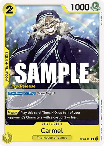 Carmel - (OP04-101) - Kingdoms of Intrigue Pre-Release Cards - (Common)