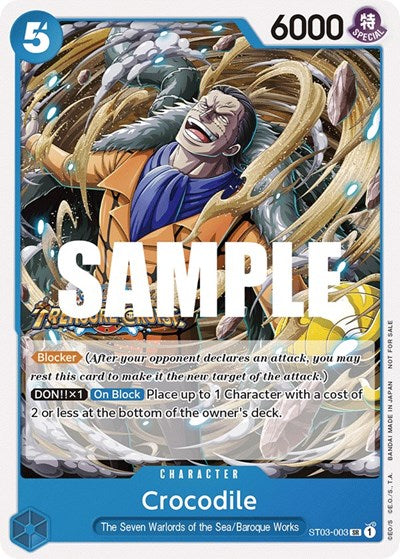 Crocodile (Tournament Pack Vol. 5) - (ST03-003) - One Piece Promotion Cards - (Super Rare)