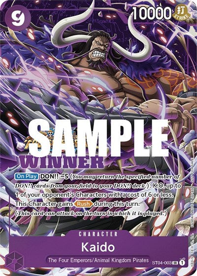 Kaido (Pack Vol. 5) - (ST04-003) - One Piece Promotion Cards - (Super Rare)