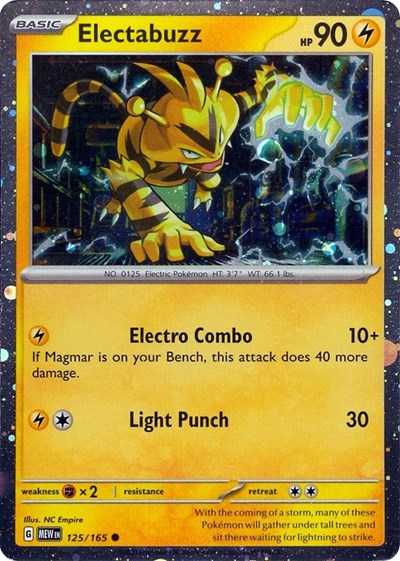 Electabuzz (Cosmos Holo) - (125/165) - Miscellaneous Cards & Products - (Promo)