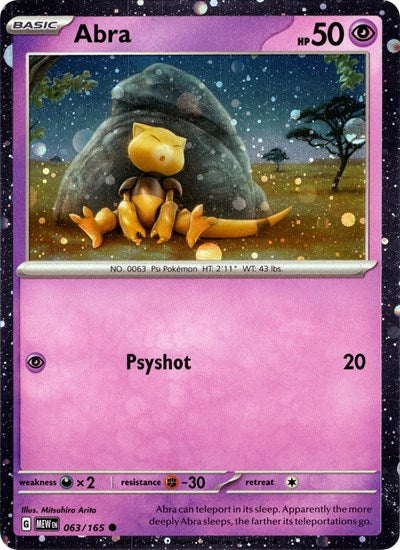 Abra (Cosmos Holo) - (063/165) - Miscellaneous Cards & Products - (Promo)