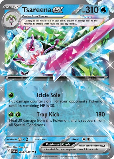 Tsareena ex - (046/182) - SV04: Paradox Rift - (Double Rare)