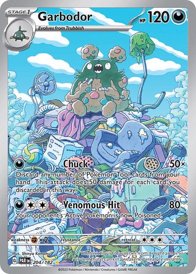 Garbodor - (204/182) - SV04: Paradox Rift - (Illustration Rare)