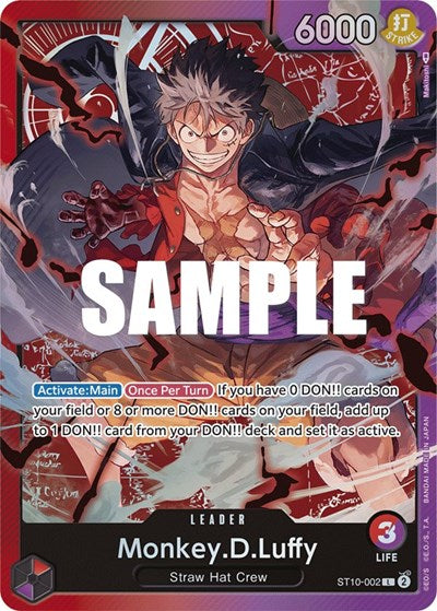 Monkey.D.Luffy - (ST10-002) - Ultra Deck: The Three Captains - (Leader)