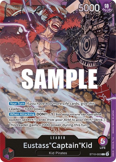 Eustass"Captain"Kid - (ST10-003) - Ultra Deck: The Three Captains - (Leader)
