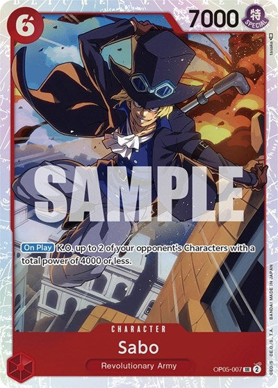 Sabo - (OP05-007) - Awakening of the New Era - (Super Rare)