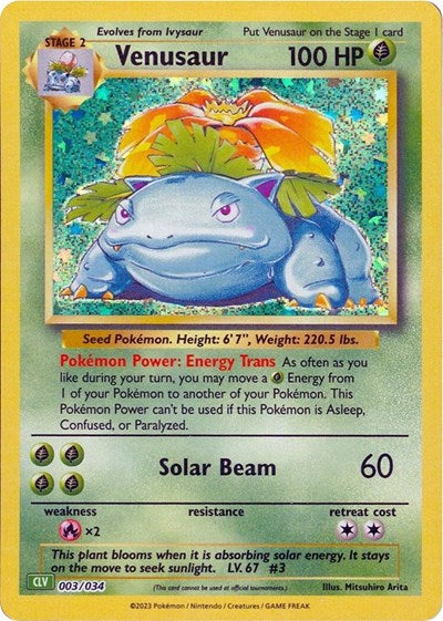 Venusaur - (003/034) - Trading Card Game Classic - (Classic Collection)
