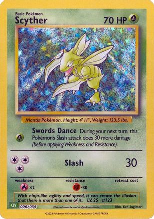 Scyther [Trading Card Game Classic]