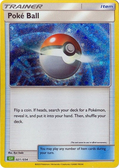 Poke Ball (CLV) - (021/034) - Trading Card Game Classic - (Classic Collection)