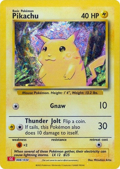 Pikachu - (008/034) - Trading Card Game Classic - (Classic Collection)