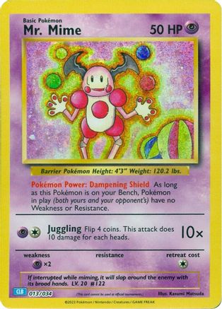 Mr. Mime (013/034) [Trading Card Game Classic]