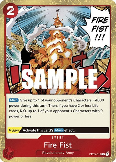 Fire Fist - (OP05-019) - Awakening of the New Era - (Rare)