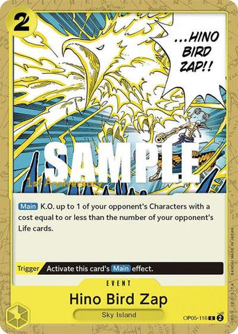 Hino Bird Zap - (OP05-116) - Awakening of the New Era: 1st Anniversary Tournament Cards - (Common)