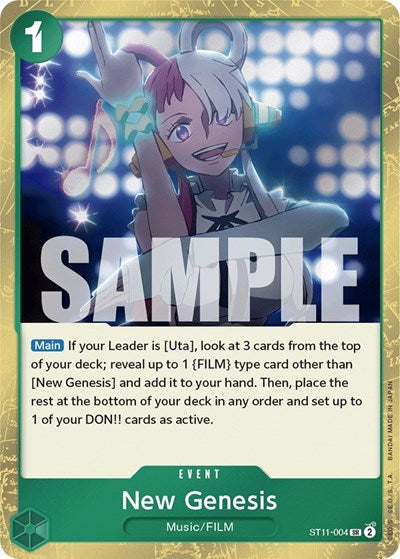 New Genesis - (ST11-004) - Starter Deck 11: Uta - (Super Rare)