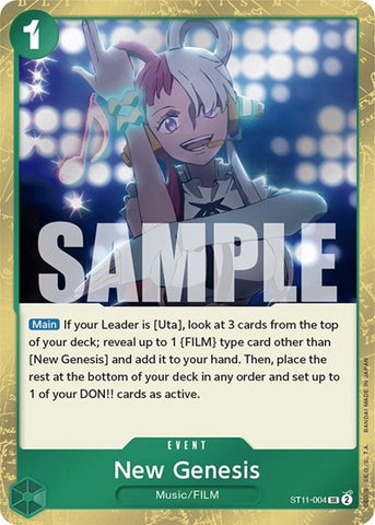 New Genesis - (ST11-004) - Starter Deck 11: Uta - (Super Rare)