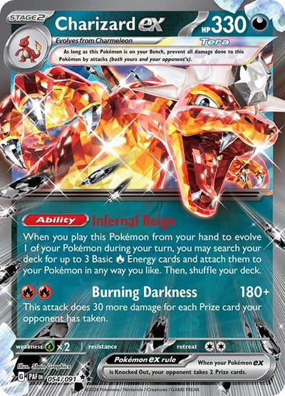Charizard ex - (054/091) - SV: Paldean Fates - (Double Rare)