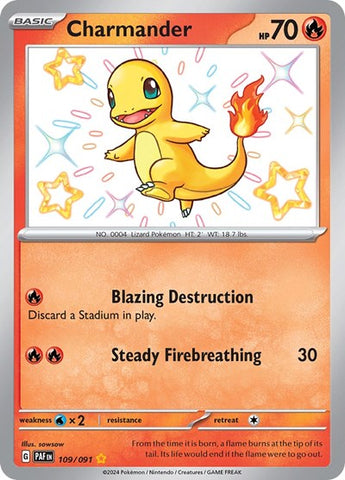 Charmander - (109/091) - SV: Paldean Fates - (Shiny Rare)