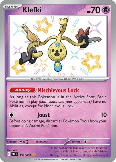 Klefki - (159/091) - SV: Paldean Fates - (Shiny Rare)