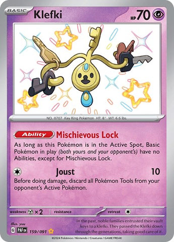 Klefki - (159/091) - SV: Paldean Fates - (Shiny Rare)
