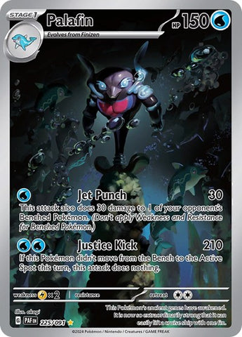 Palafin - (225/091) - SV: Paldean Fates - (Illustration Rare)